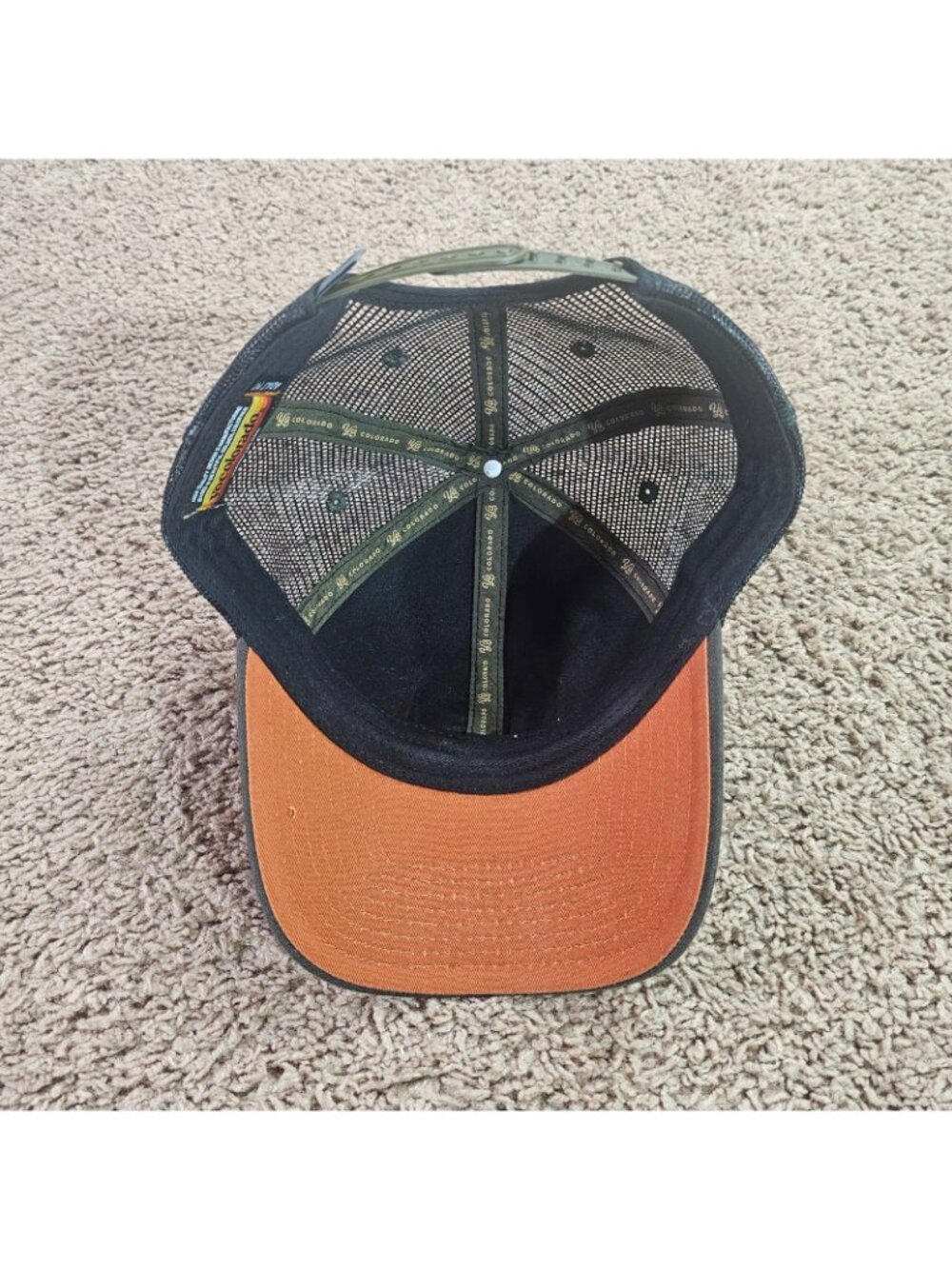 READ Red Rocks Colorado Trucker Hat YoColorado Meshback Snapback Cap Gray - Picture 6 of 12